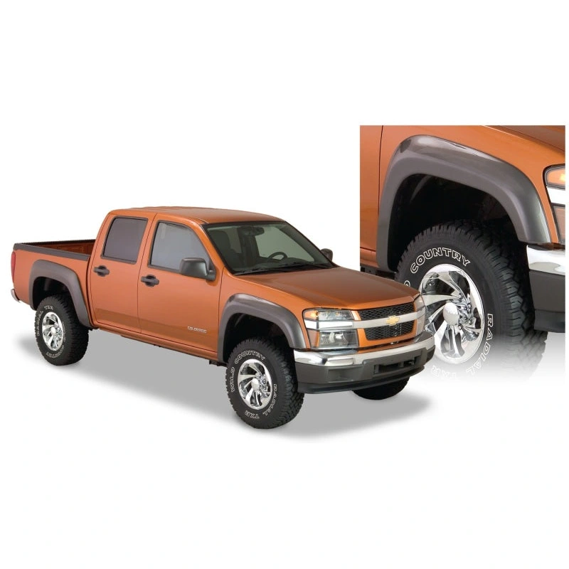 Bushwacker 04-12 GMC Canyon Extend-A-Fender Style Flares 2pc – Black