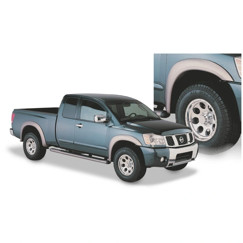 Bushwacker 04-15 Nissan Titan Extend-A-Fender Style Flares 4pc 67.1/78.9/84/96in – Black