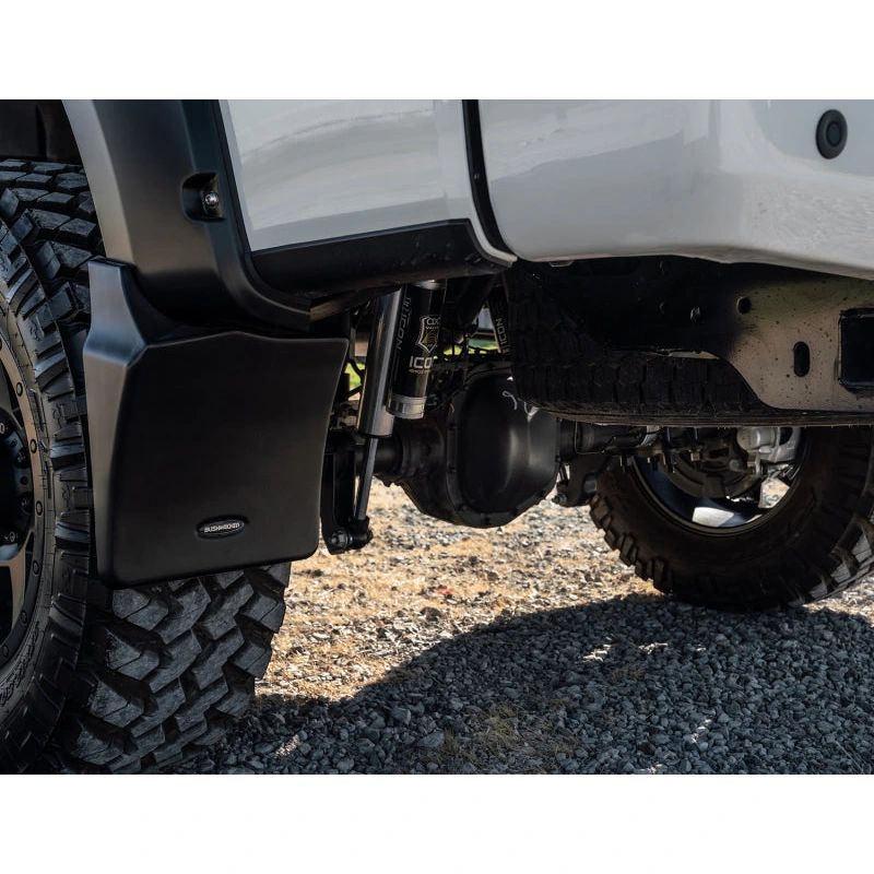 Bushwacker 14-18 GMC Sierra 1500 Trail Armor Rear Mud Flaps (Fits Pocket Style Flares)